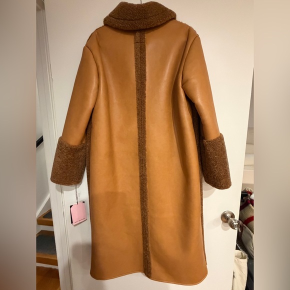 Avec Les Filles Brown and Tan Teddy Coat - Picture 4 of 9